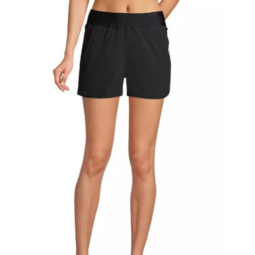Lands' End Women's Black Swim Shorts